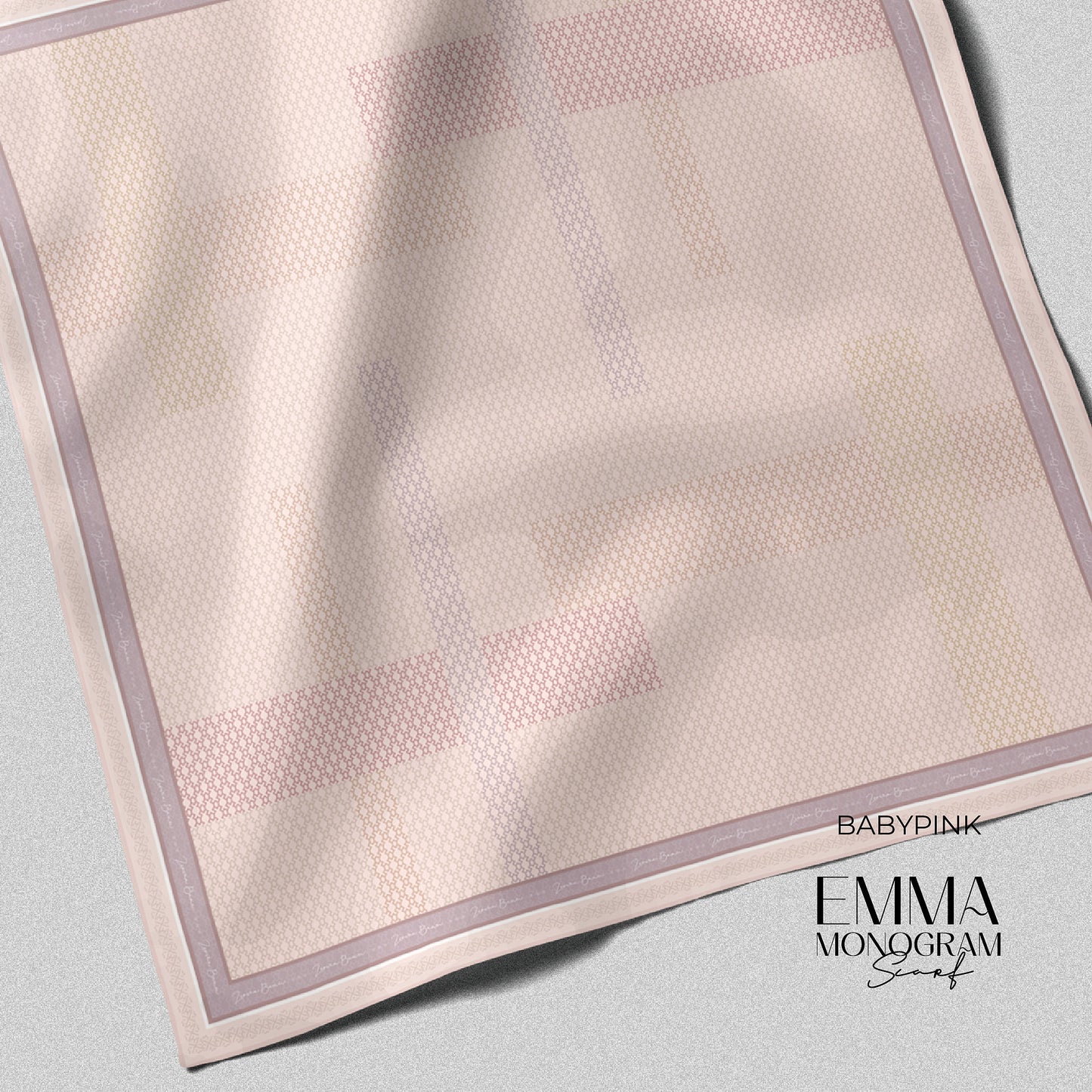 Emma Monogram Scarf