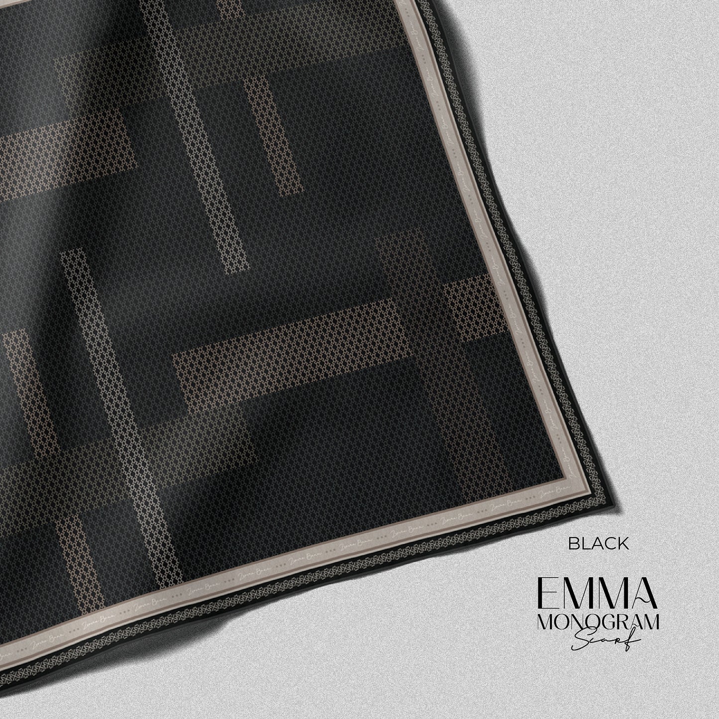 Emma Monogram Scarf