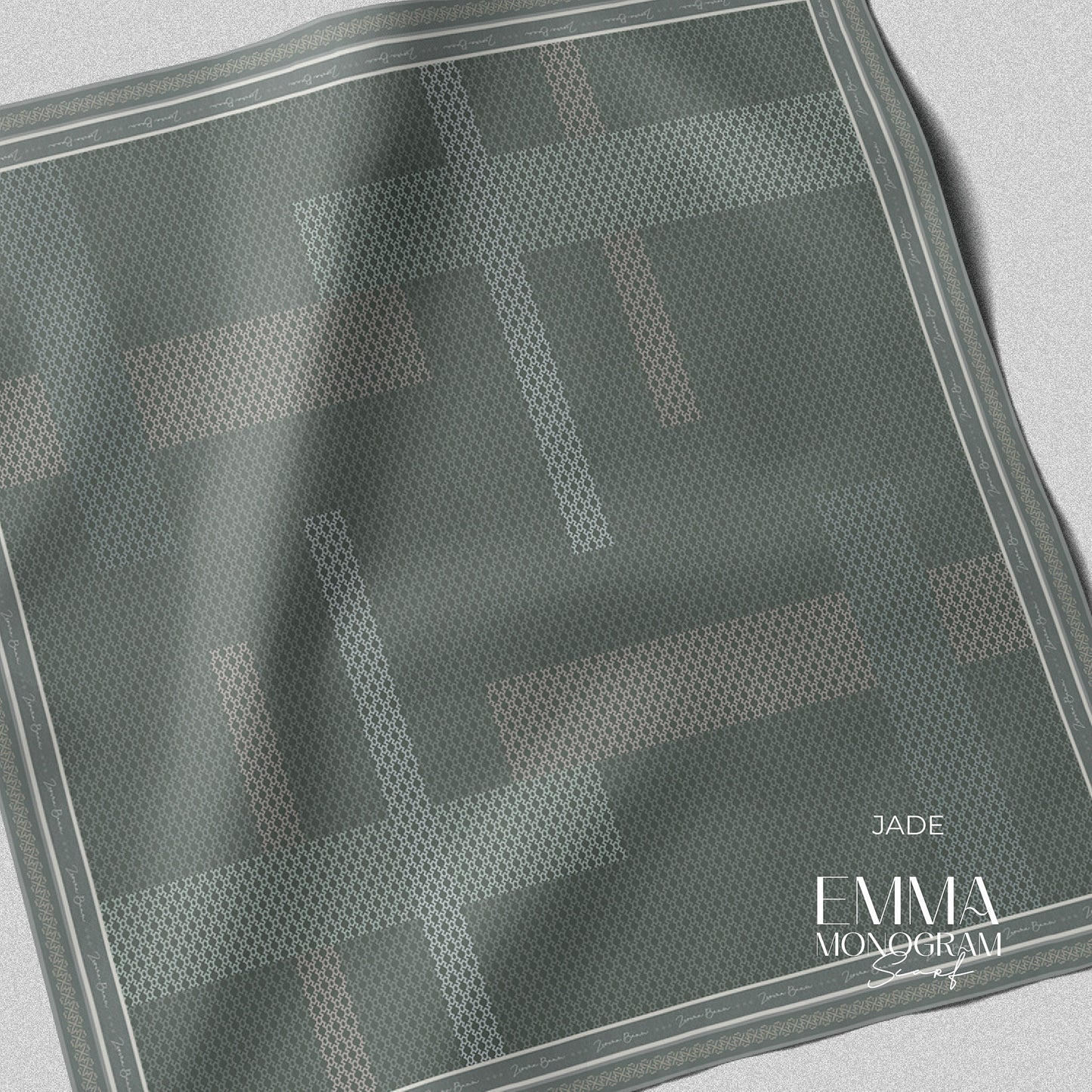 Emma Monogram Scarf
