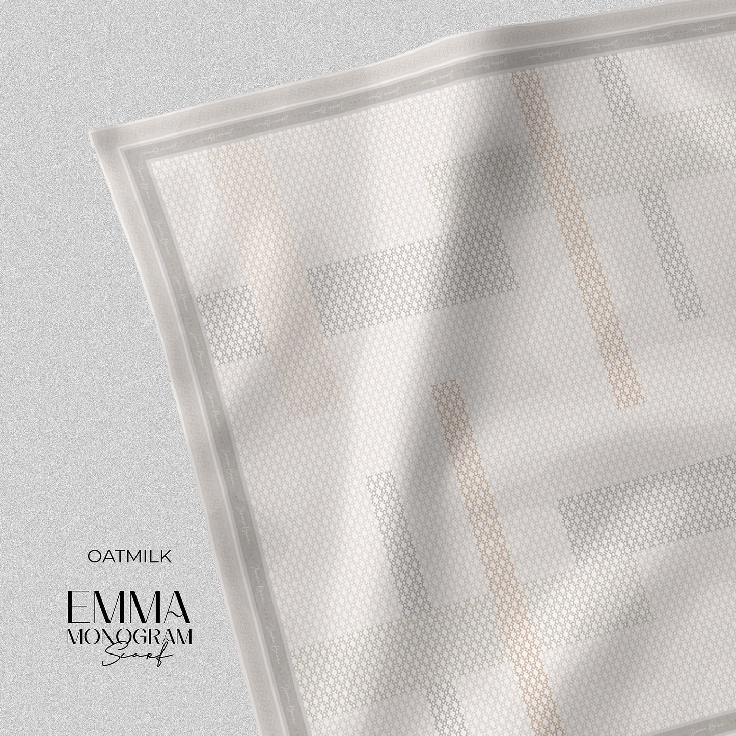 Emma Monogram Scarf