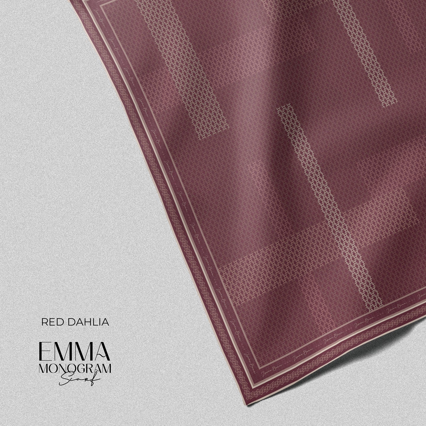 Emma Monogram Scarf