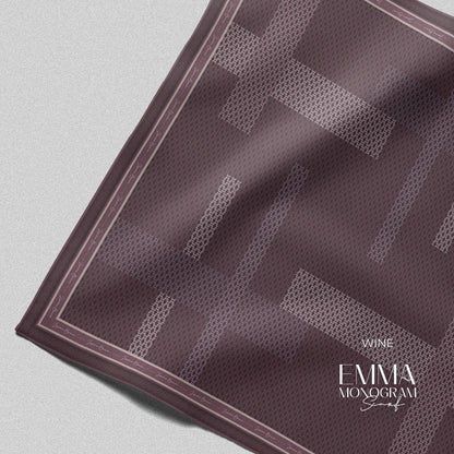 Emma Monogram Scarf
